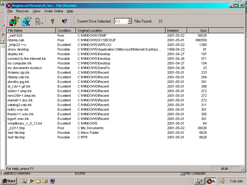 File Recover Screenshot
